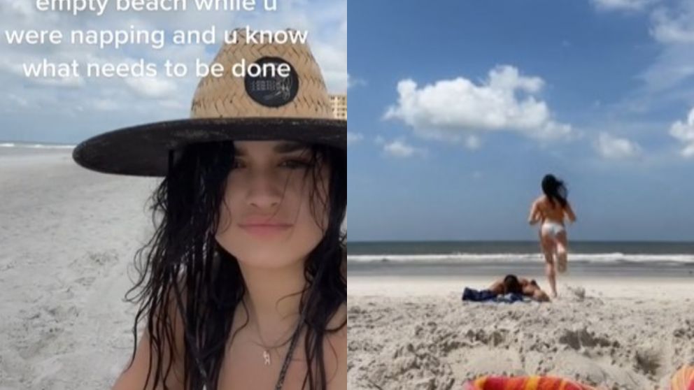 Una chica de TikTok se viraliz� tras mostrar un hecho que la hizo sentir inc�moda por un hombre en la playa.