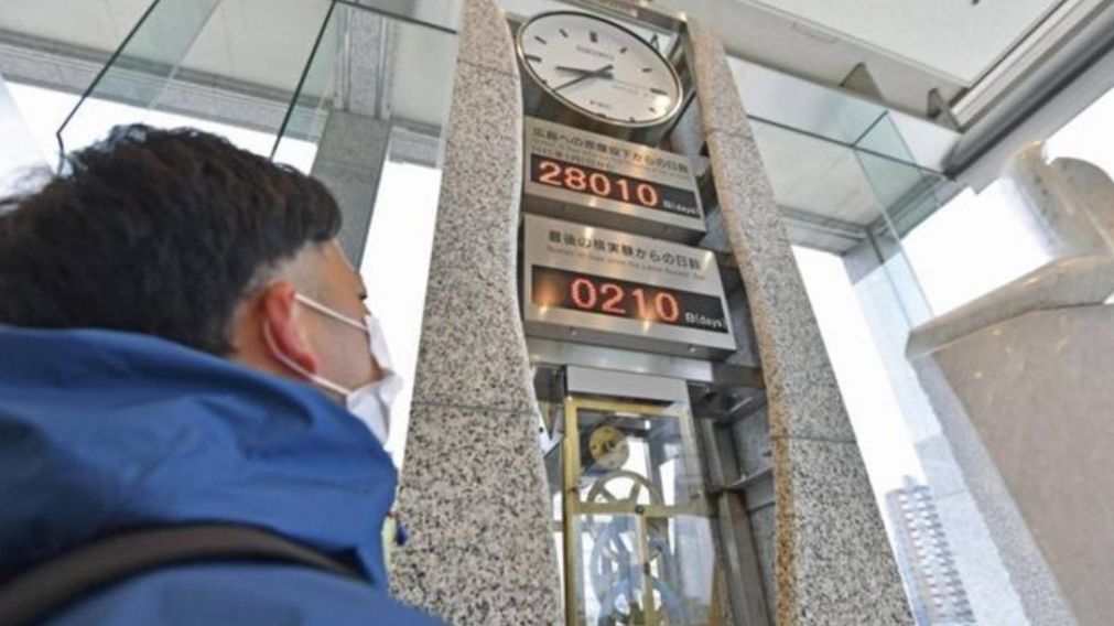 Por culpa de Estados Unidos, Jap�n reinici� el Reloj de la Paz de Hiroshima.