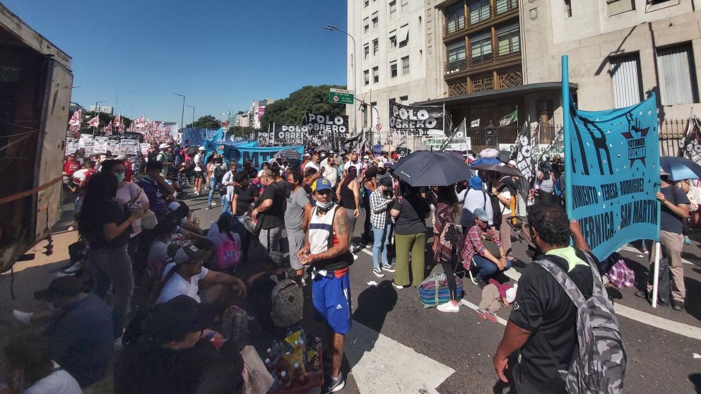 El Ministerio de Desarrollo Social será uno de los puntos de concentración de Unidad Piquetera (Crónica/Fernando Pérez Re).