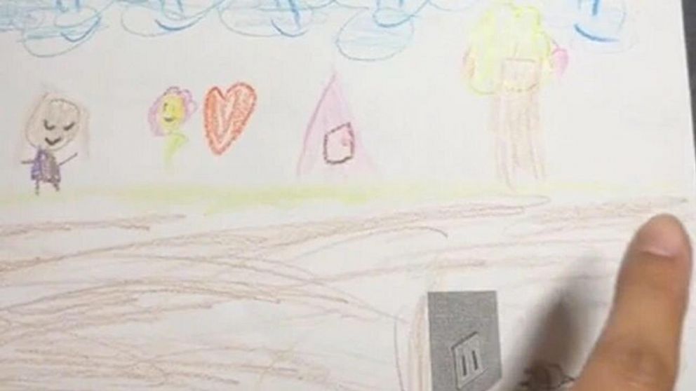 La consigna de la tarea era ilustrar lo que le gusta hacer mientras se encuentra �desconectada de la tecnolog�a�.