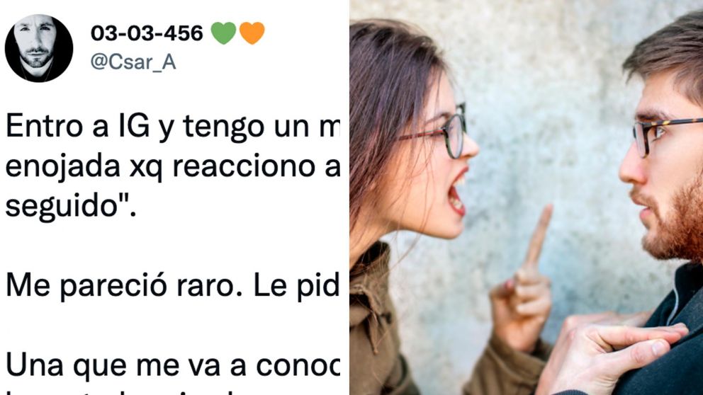 El planteo de una novia "tóxica" a un joven se hizo viral en las redes.