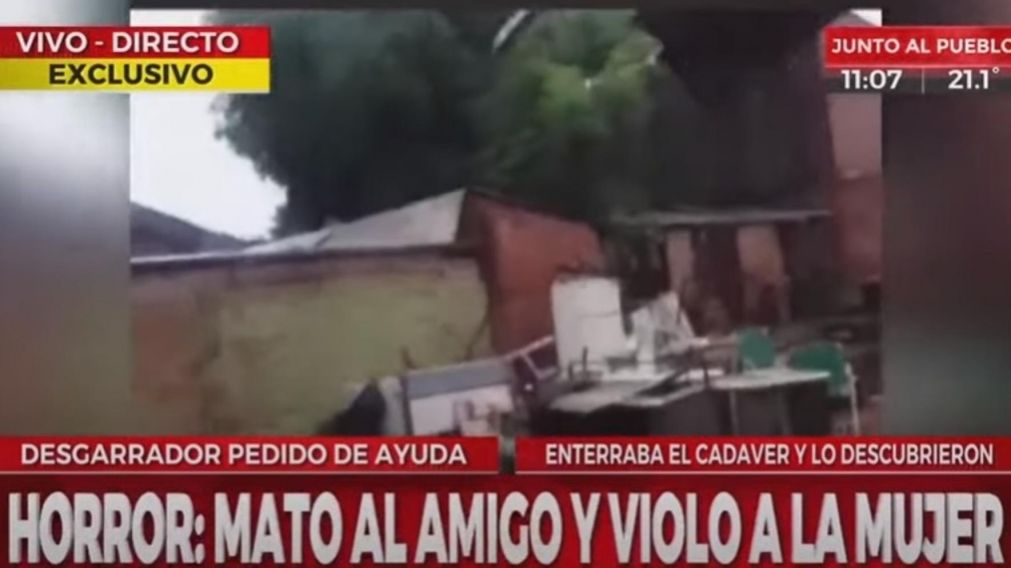 Un hombre de 33 años mató a puñaladas a su amigo de 25 y violó a la novia del joven (Captura de pantalla).