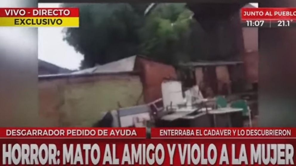 Un hombre de 33 años mató a puñaladas a su amigo de 25 y violó a la novia del joven (Captura de pantalla).