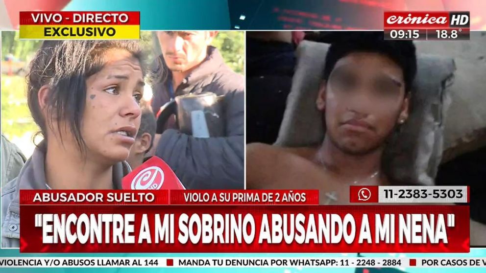La mamá de la beba abusada por su tío exigió justicia (Crónica HD).