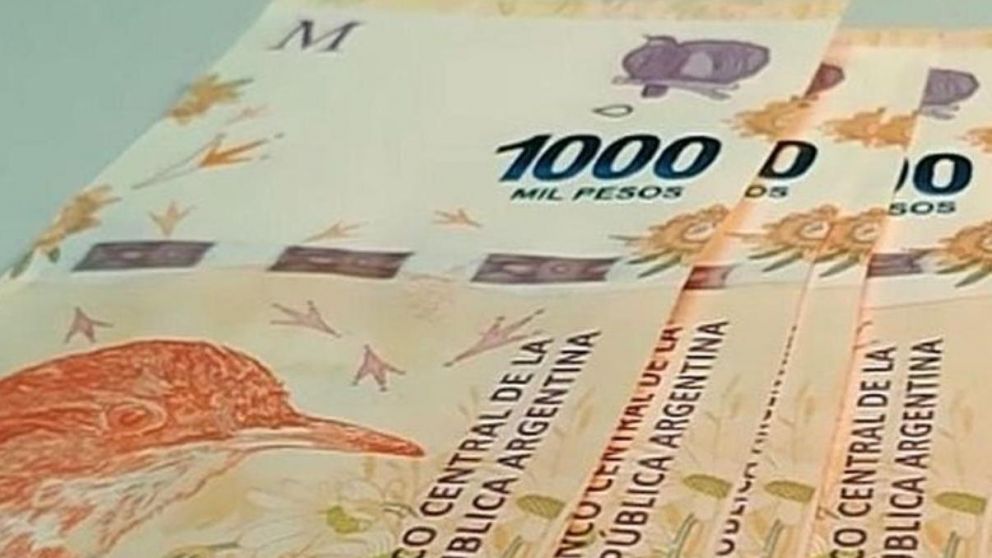 Los billetes de 1.000 pesos ya no dan abasto (Imagen ilustrativa).
