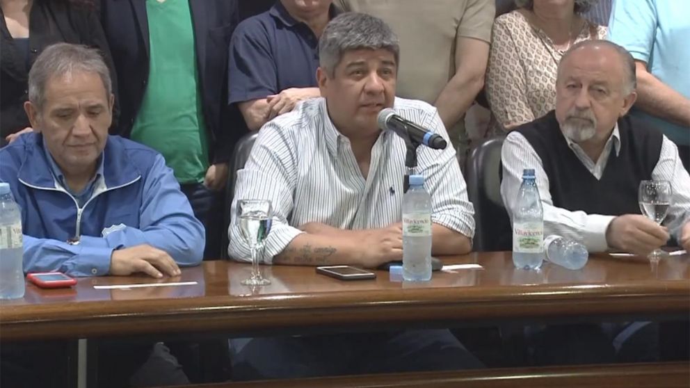 Sergio Palazzo, Pablo Moyano y Hugo Yasky, tres de los firmantes de un documento crítico