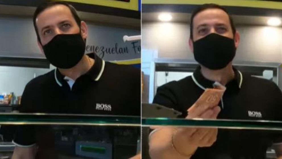 El dueño del restaurante quedó en shock al recibir el dinero.