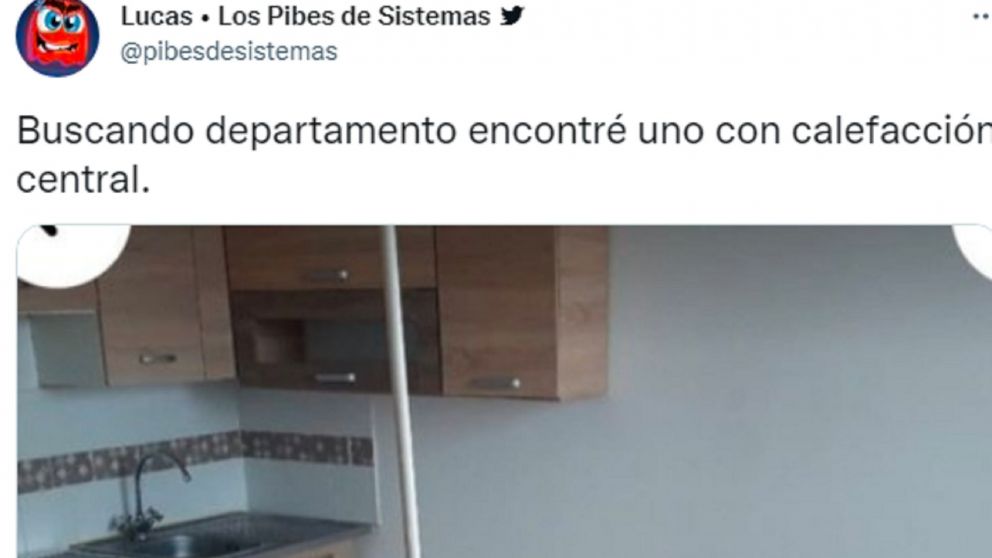 Un chico compartió su búsqueda de departamentos con un insólito objeto "fuera de lugar" en una cocina.