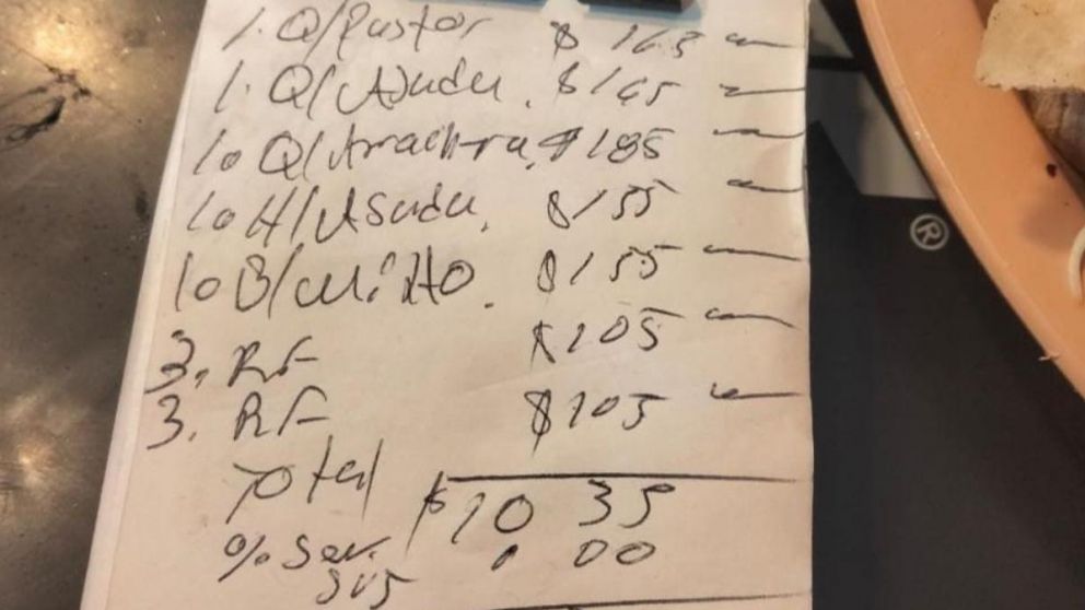 Salió a comer, pidió sin mirar la carta y cuando vio el ticket descubrió que quedó en "bancarrota" por lo que le cobraron