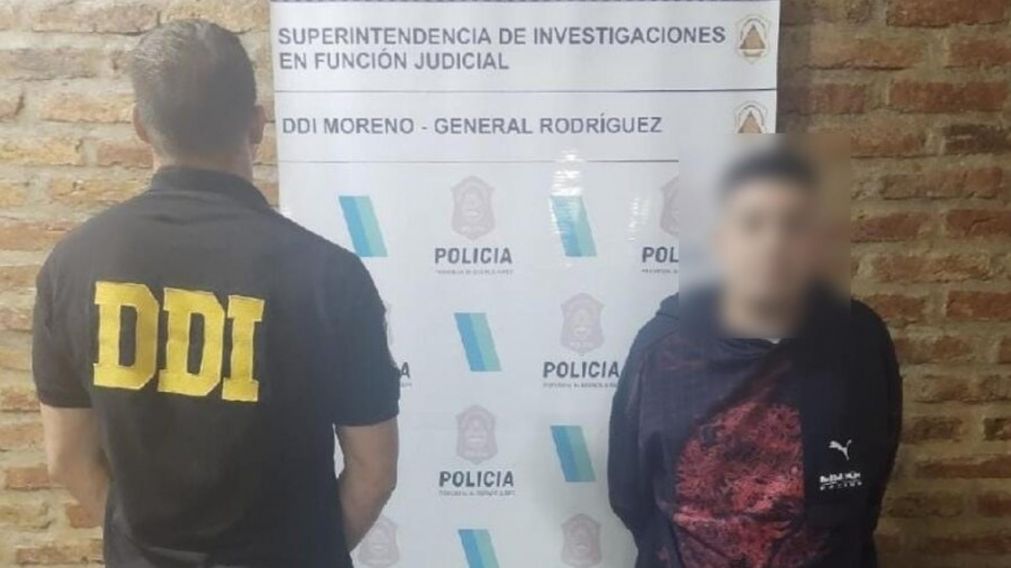 Este es el marginal que fue detenido por los investigadores policiales.