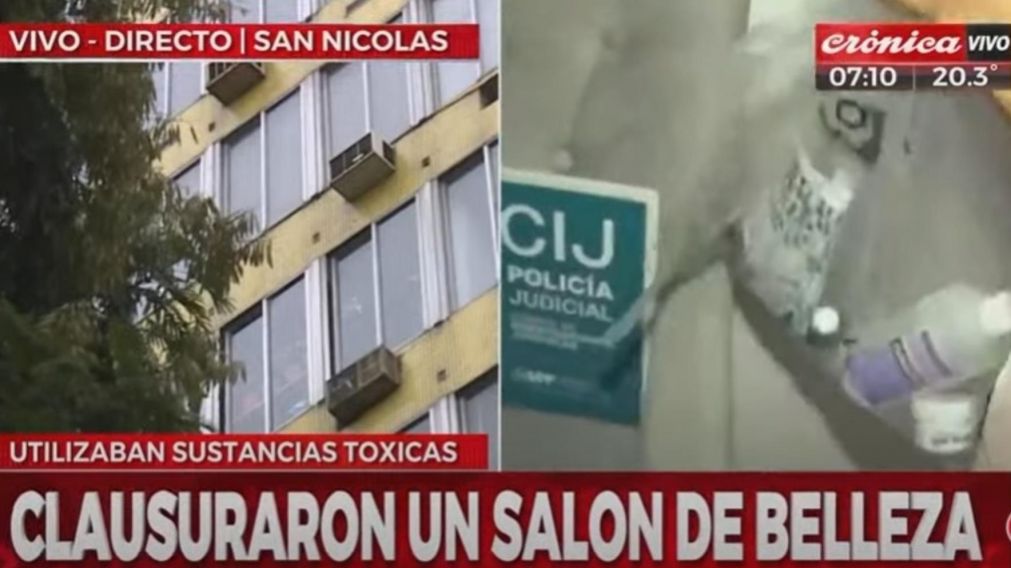 El centro de estética funcionaba sin la habilitación correspondiente en un sexto piso de la calle Lavalle al 1500, en el centro porteño.