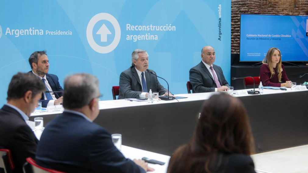 Alberto Fernández llevó adelante la primera reunión del Gabinete Nacional de Cambio Climático.