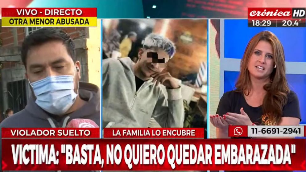 “Que se haga justicia, este violador no puede quedar en el barrio", exclamó una vecina.