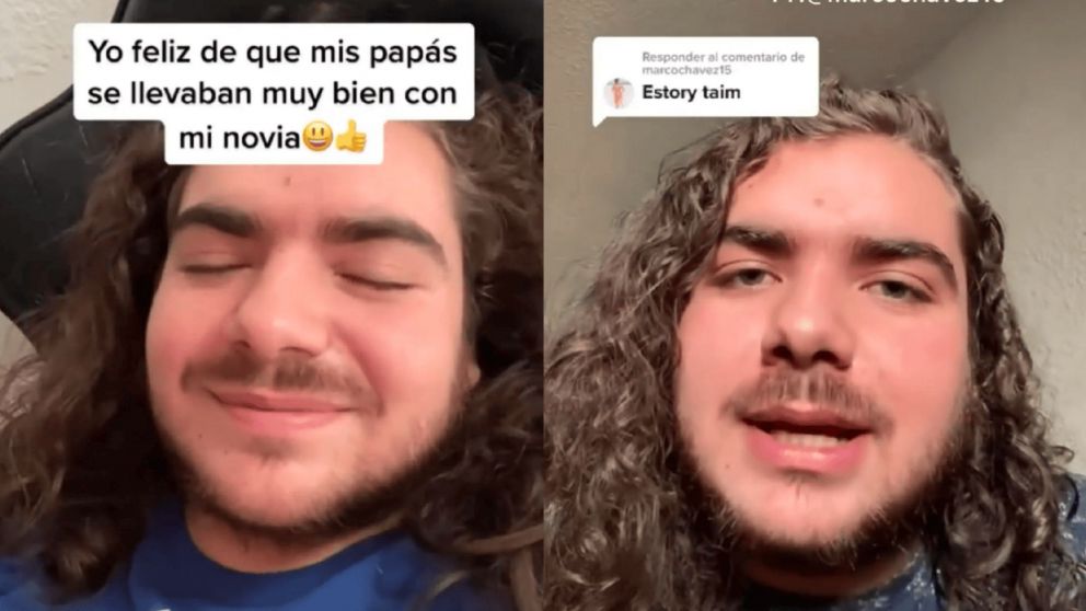 Llegó temprano del colegio y encontró a su novia en un trío con sus padres.
