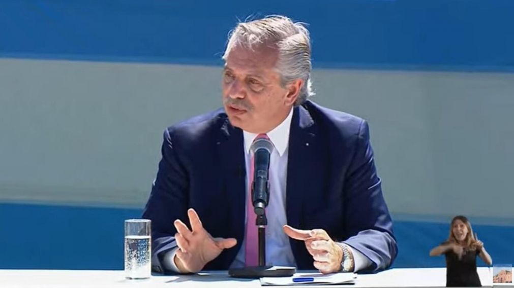 El Presidente dijo que comienza "la guerra contra la inflaci�n en la Argentina" (captura de TV).