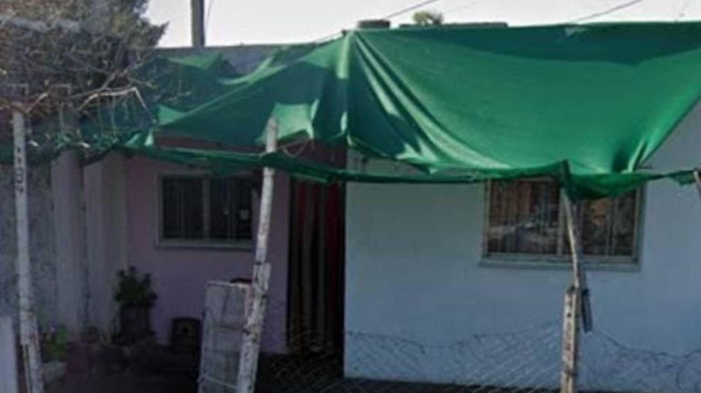 La casa del acusado situada en el barrio El Dorado, en la ciudad bonaerense de Quilmes.