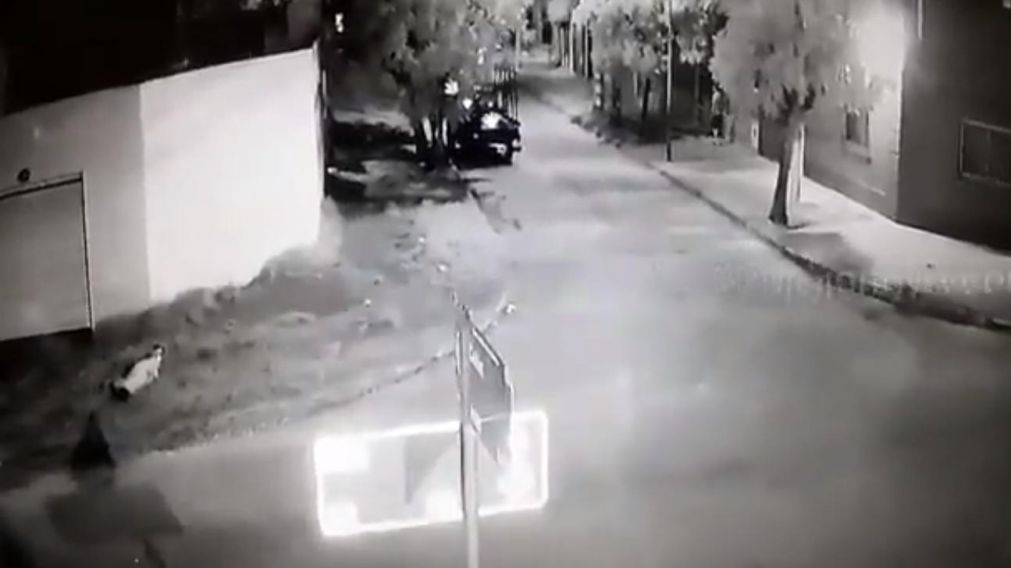 El video que muestra el momento en que asesinaron al repartido en Lomas del Mirador (Captura de video).