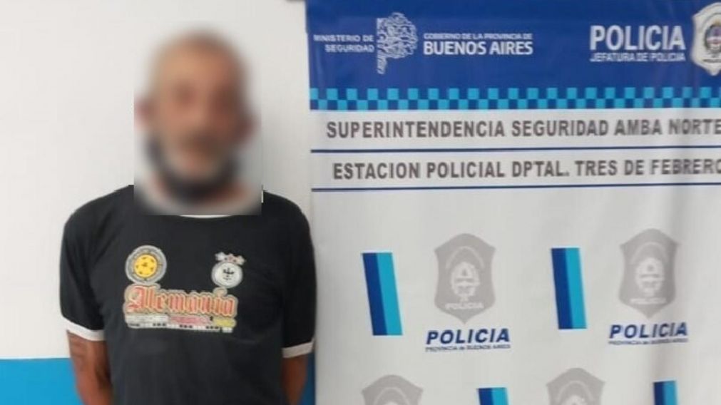 Este es el marginal, de 68 años, que fue capturado por los funcionarios policiales.