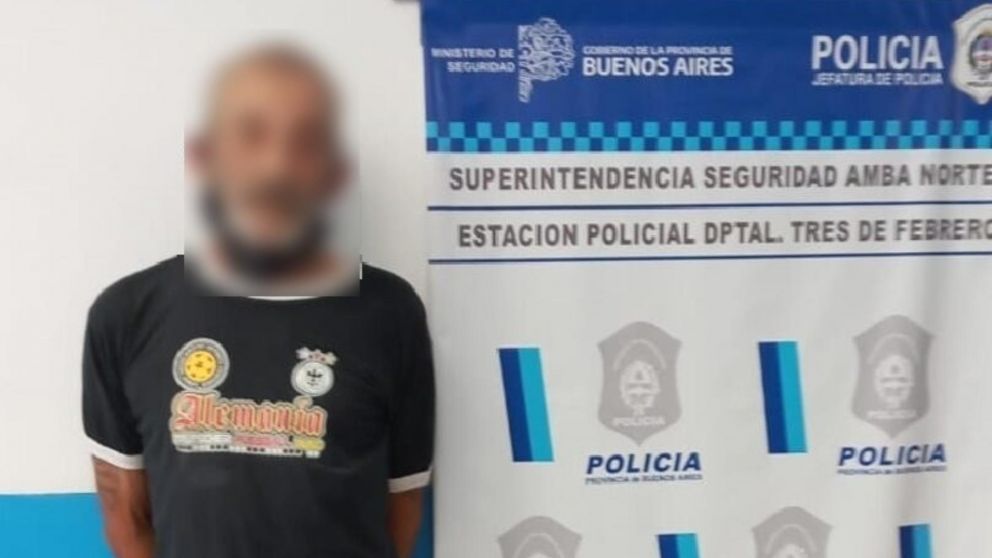 Este es el marginal, de 68 años, que fue capturado por los funcionarios policiales.