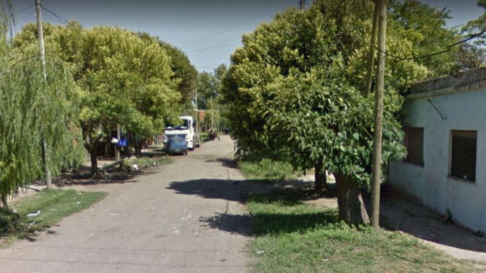 Acá, en esta esquina de Claypole, se descubrió el misterioso episodio.