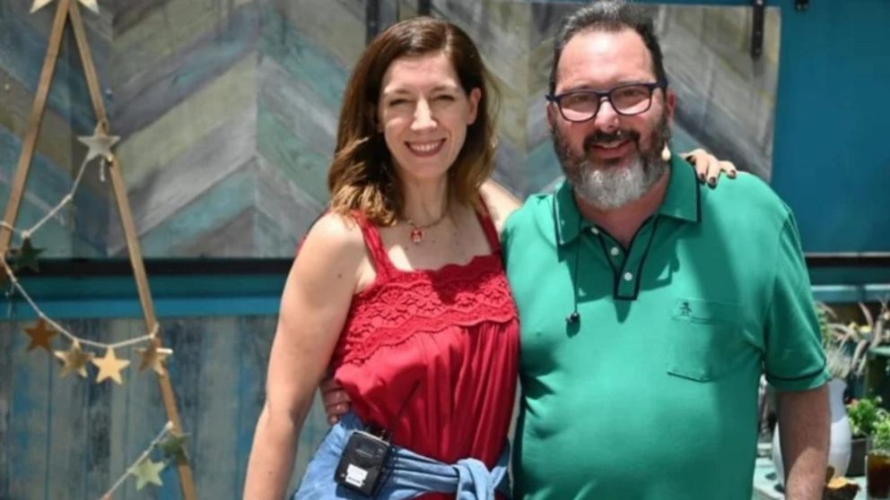 Gerardo Rozín junto a su pareja, Eugenia Quibel, quien lo acompañó hasta su fallecimiento.