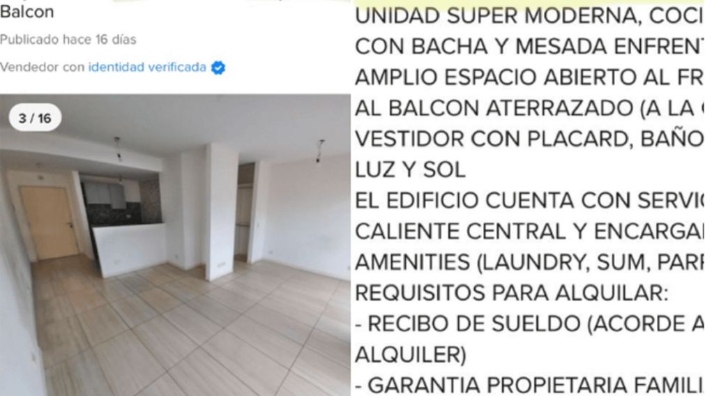 El departamento era pequeño y le querían cobrar un dineral.