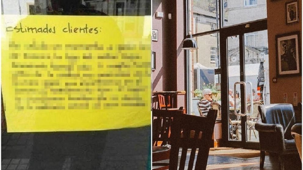 Un usuario de Twitter compartió la foto de un insólito cartel colgado en la entrada de un local y se viralizó.