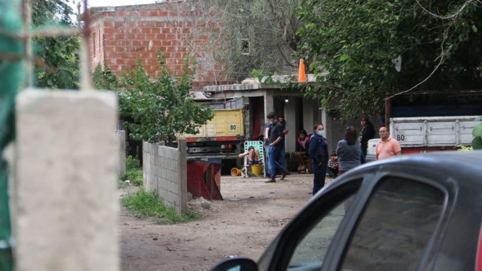La vivienda donde ocurrió el trágico hecho, en el barrio Villa 9 de Julio.