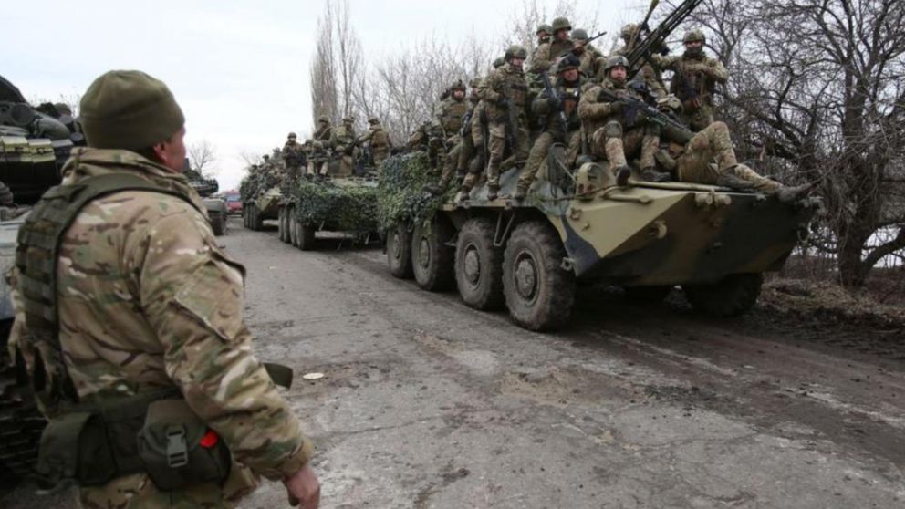 Militares de Ucrania en la región de Lugansk, en el marco de la guerra con Rusia (EFE).