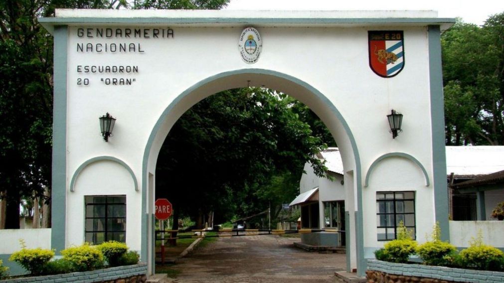 La Unidad del Escuadrón 20 “Orán”, provincia de Salta, de Gendarmería Nacional, que fue asaltada.