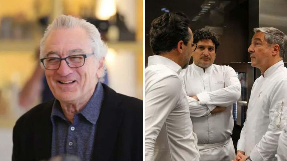 Robert De Niro fue invitado a degustar el "menú impagable".
