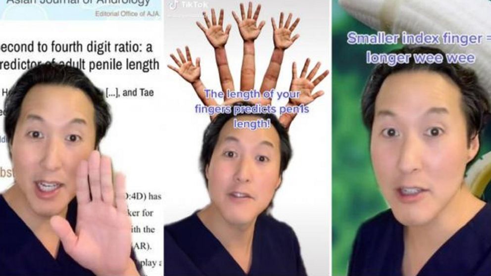 Un médico reveló en TikTok la relación que existe entre el dedo índice y el tamaño del pene