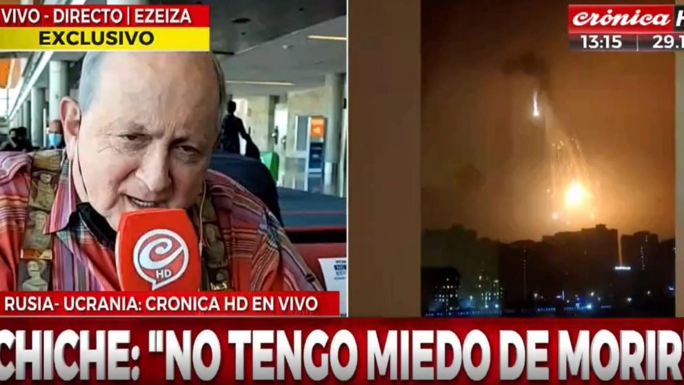 Chiche Gelblung brind� detalles de la cobertura especial que llevar� a cabo desde el epicentro de la guerra.