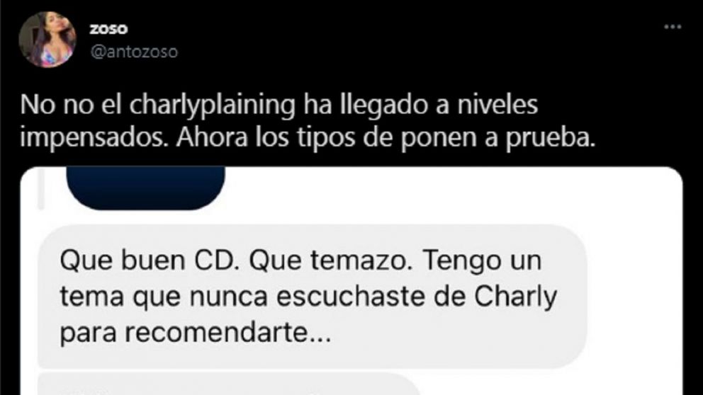 El mansplaining en su máxima expresión: una hombre le habló para chamuyarla e infirió que ella nunca había escuchado una canción particular de Charly García.