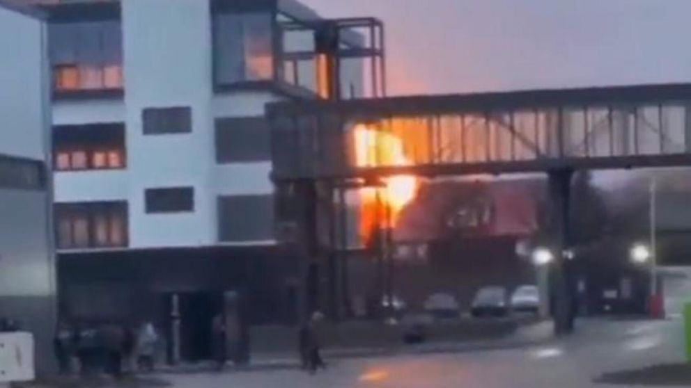 Primeros ataques rusos en Ucrania tras el anuncio de Vladimir Putin (imagen captura vídeo).