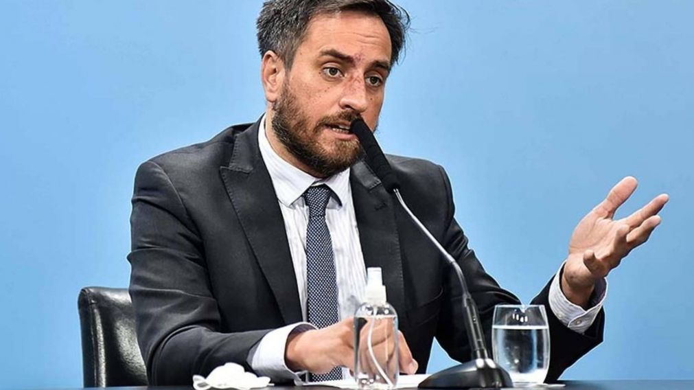 Juan Cabandié comenzó a informar a la Comisión de Ambiente del Senado.