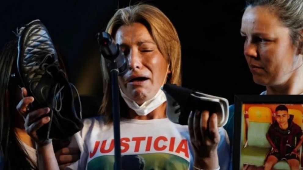 Cintia L�pez, la mam� de Lucas Gonz�lez, el pibe asesinado en noviembre pasado, se encuentra en grave estado de salud (T�lam/Archivo).