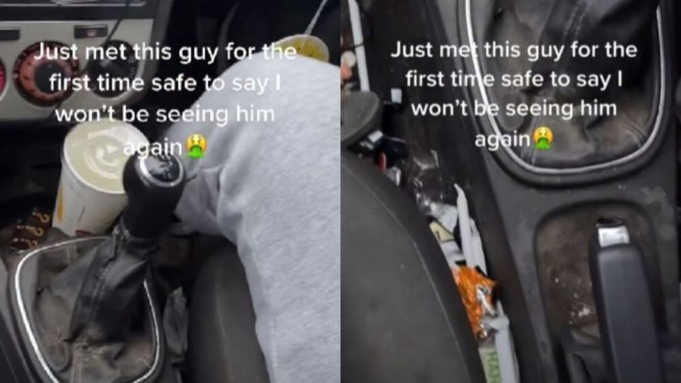 En la primera cita, vio algo asqueroso dentro de su auto y decidió no volver a salir nunca más con él (imagen captura vídeo).