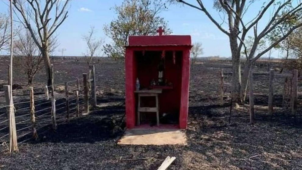 La foto fue difundida por un vecino de la zona.
