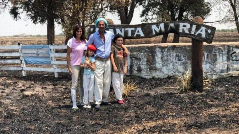 La familia correntina que perdió todo por el incendio y busca salir adelante (Gentileza El Libertador).