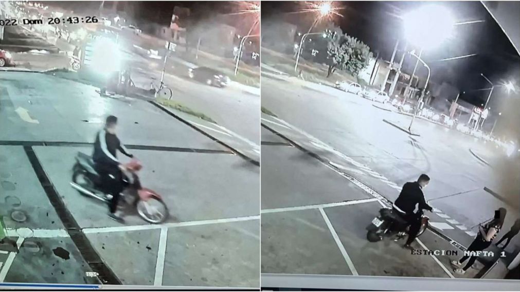 El acusado citó en una estación de servicio con la promesa de darle trabajo a la víctima. (Fotos: gentileza Los Primeros TV).