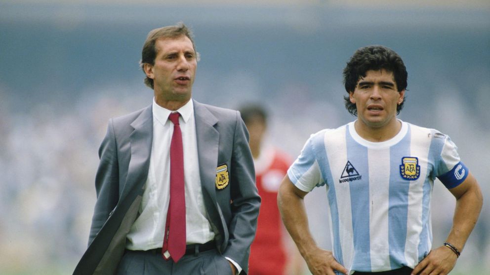 Carlos Bilardo, un dupla ganadora con Diego Maradona.