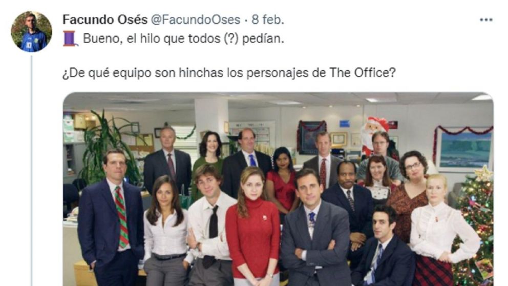 Si alguna vez te preguntaste si Jim de "The Office" sería de Boca o de River, mirá lo que opina Twitter.