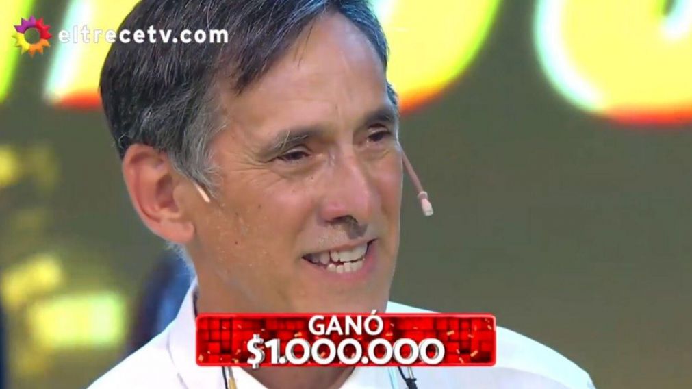 Roberto Ruíz ganó un millón de pesos en "Los 8 escalones".