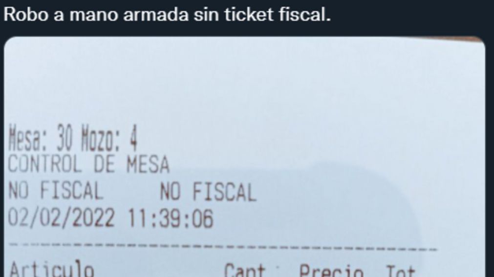 El ticket fue compartido en Twitter y los usuarios cruzaron opiniones.