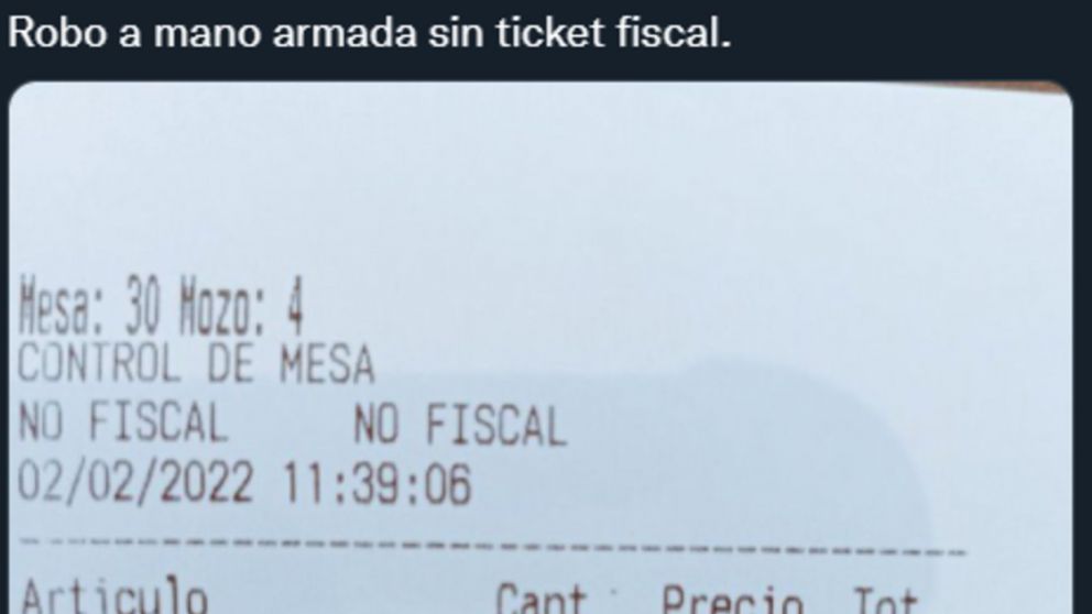 El ticket fue compartido en Twitter y los usuarios cruzaron opiniones.