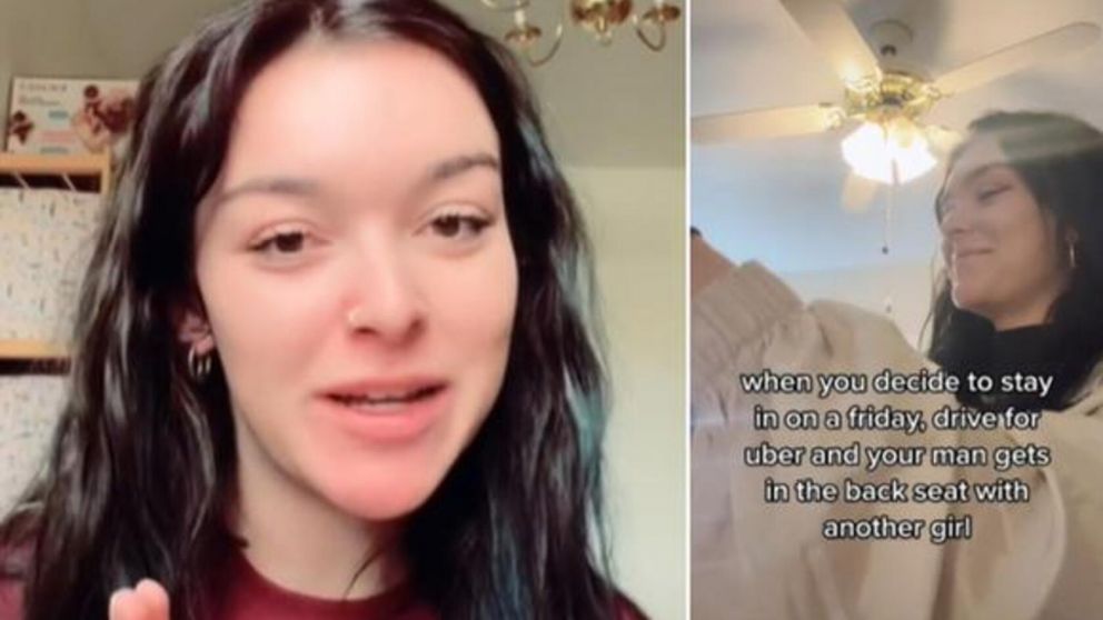 Comenz� a trabajar en una app de taxis y en uno de sus primeros viajes descubri� la infidelidad de su novio (imagen captura v�deo).