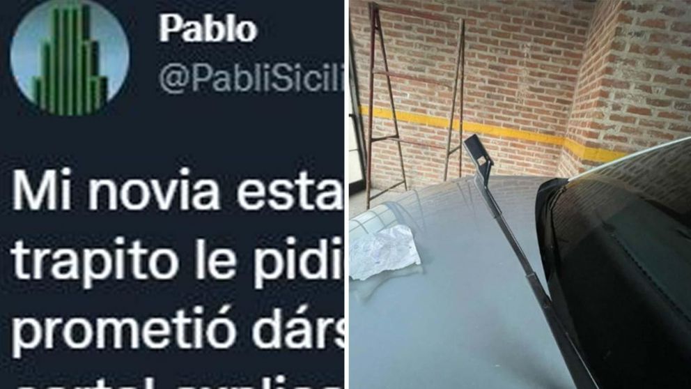 La inusual nota del trapito se volvió viral en Twitter.