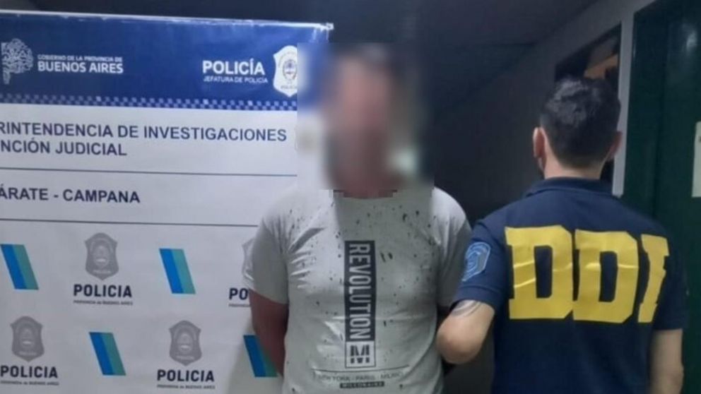 Este es el sujeto que fue apresado por los investigadores policiales.