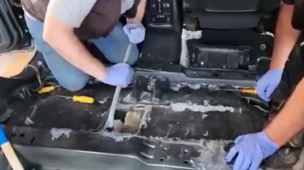 Así fue el procedimiento de la Aduana en que secuestraron los 20 kilos de pasta base (Captura de video).